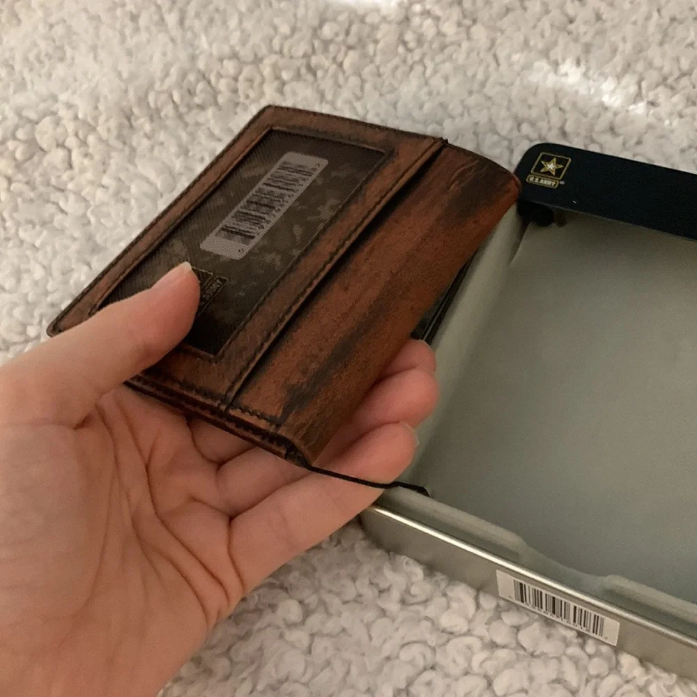 US Army Genuine Calf Leather Wallet